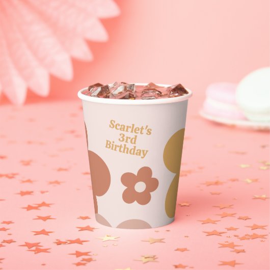 トレンディーボホデイジー 紙コップ (インサイチュ)