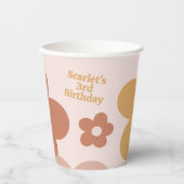 トレンディーボホデイジー 紙コップ (正面)