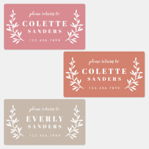 トレンディーボホトリオ防水名 ラベル