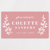 トレンディーボホトリオ防水名 ラベル (デザイン1)