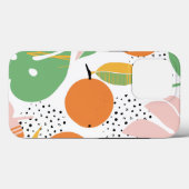 トレンディーボホピンクオレンジグリーンタフケース Case-Mate iPhoneケース (裏面 (横))