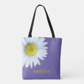 トレンディーボホホワイトイエローパープル トートバッグ (裏面)