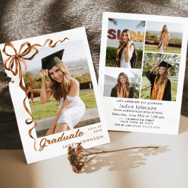 トレンディーボホリボン5 PHOTO卒業式パーティー 招待状