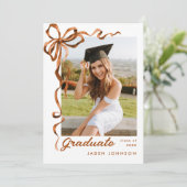 トレンディーボホリボン5 PHOTO卒業式パーティー 招待状 (スタンド正面)