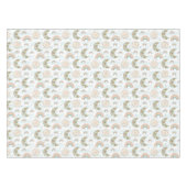 トレンディーボホレインボーフローラムーンサンベイビーシャワー テーブルクロス (正面(横))