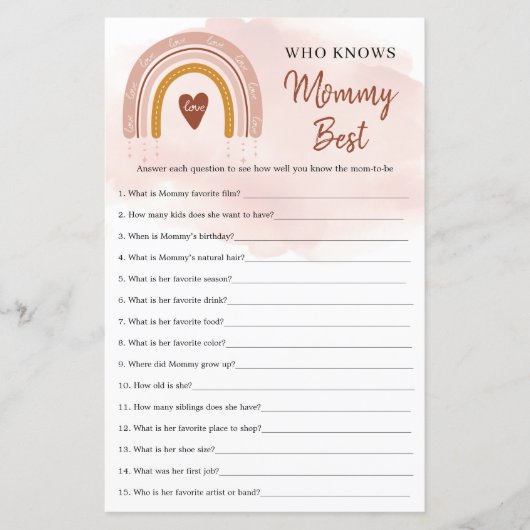 トレンディーボホレインボー知り合いママ最高のゲーム (正面)