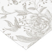 トレンディーボホヴィンテージ花ニュートラルグレーバラ ショートテーブルランナー (コーナー)