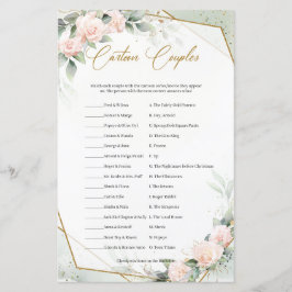 トレンディーボホ赤面と緑の漫画カップル