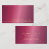 トレンディーボルエレガントドークリーンモダンプレーンラグジュアリー 名刺 (正面/裏面)