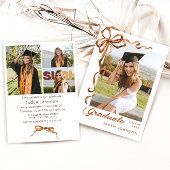 トレンディーボーホリボン4 PHOTO卒業パーティー 招待状