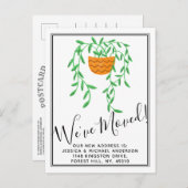 トレンディーポッテドハウスプラントニューホームムービング 案内ポストカード (正面/裏面)