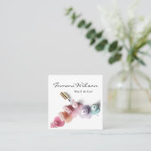 トレンディーポーランドネイルアーティストサロンサービス スクエア名刺 (スタンド正面)