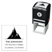 トレンディーマウンテンファミリーネーム文字差出人住所 セルフインキングスタンプ (インサイチュ)