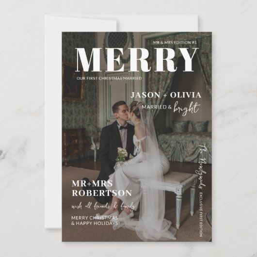 トレンディーマガジンカバークリ結婚したスマス シーズンカード (正面)