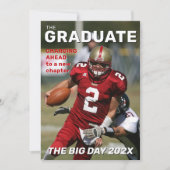 トレンディーマガジンカバー卒業招待状 招待状 (正面)