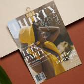 トレンディーマガジンカバー | 30th誕生日パーティー 招待状