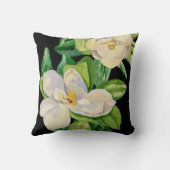 トレンディーマグノリアフローラアート装飾装飾用クッション クッション (裏面)