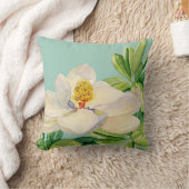 トレンディーマグノリアフローラアート装飾装飾用クッション クッション (ブランケット)