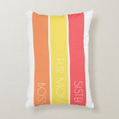 トレンディーマザーズデイタイポグラフィとフローラ アクセントクッション (正面(垂直))