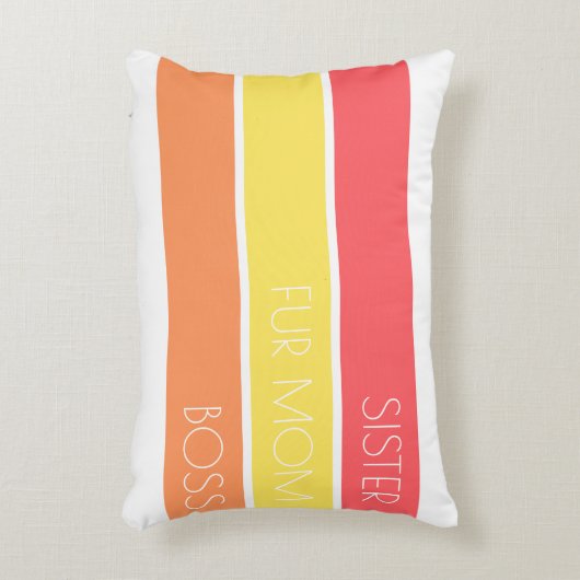 トレンディーマザーズデイタイポグラフィとフローラ アクセントクッション (正面(垂直))