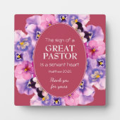 トレンディーマゼンタのフローラへの感謝 フォトプラーク (正面)