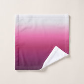 トレンディーマゼンタマルーンパープルブルゴーニュグラデーションー バスタオルセット (ウォッシュタオル)