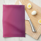 トレンディーマゼンタマルーンmarsala burgundy グラデーション キッチンタオル (四つ折り)