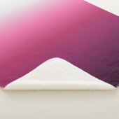 トレンディーマゼンタマルーンmarsala burgundy グラデーション シェルパブランケット (3/4)