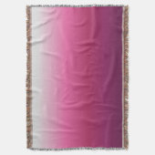 トレンディーマゼンタマルーンmarsala burgundy グラデーション スローブランケット (正面縦)