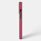 トレンディーマゼンタモノグラム名 iPhoneケース (左側面)