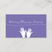 トレンディーマッサージサービスアポイントメント名刺 名刺 (正面)