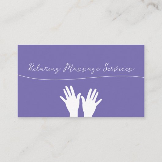 トレンディーマッサージサービスアポイントメント名刺 名刺 (正面)