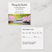 トレンディーマッサージセラピストアポイントメント スクエア名刺 (正面/裏面)