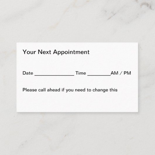 トレンディーマッサージセラピストロータスグラフィック 予約カード (裏面)