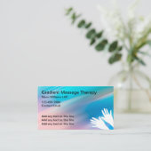 トレンディーマッサージセラピスト名刺 名刺 (スタンド正面)