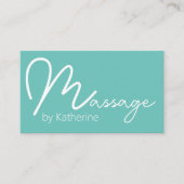 トレンディーマッサージセラピーアポイントメント名刺 名刺 (正面)