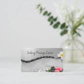 トレンディーマッサージラウンドコーナービジネスカード 名刺 (スタンド正面)