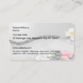 トレンディーマッサージラウンドコーナービジネスカード 名刺 (裏面)