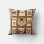 トレンディーママ！カスタムLeopardプリントママ引用文 クッション (裏面)