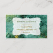 トレンディーマラカイトフローラレターEyeLash拡張機能 名刺 (裏面)