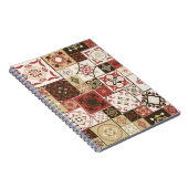 トレンディーマルサラモロッコタイルパターン ノートブック (右側)