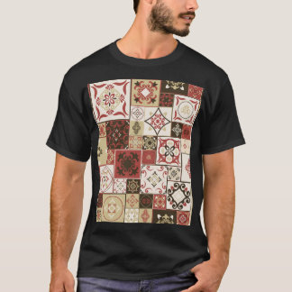 トレンディーマルサラモロッコタイルパターン Tシャツ