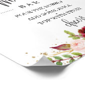 トレンディーマルサラ・ブルゴーニュ・ボホmom-osaバー徴候 ポスター (角)