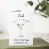 トレンディーマルティーニが私のグロムスマンのカードになる 招待状