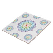 トレンディーマンダラダトゥラフラワーモザイクセラミックタイル タイル (側面)