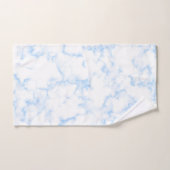 トレンディーマーブルストーンデザインと名前 バスタオルセット (ハンドタオル)