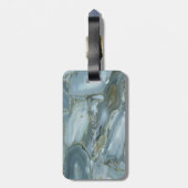 トレンディーマーブルテクスチャ、モノグラムパーソナライズされた- ラゲッジタグ (裏面縦)