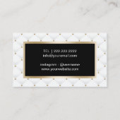 トレンディーマーブルメークアップアーティスト美容師サロン 名刺 (裏面)