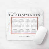 トレンディーマーブルルック | フェイクバラ金ゴールド2017カレンダー マウスパッド (マウス)