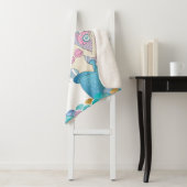 トレンディーマーメイドと珊瑚礁ブランケットを女の子のために シェルパブランケット (インサイチュ)